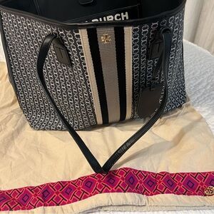 Tory Burch Navy Tote with Dust bag